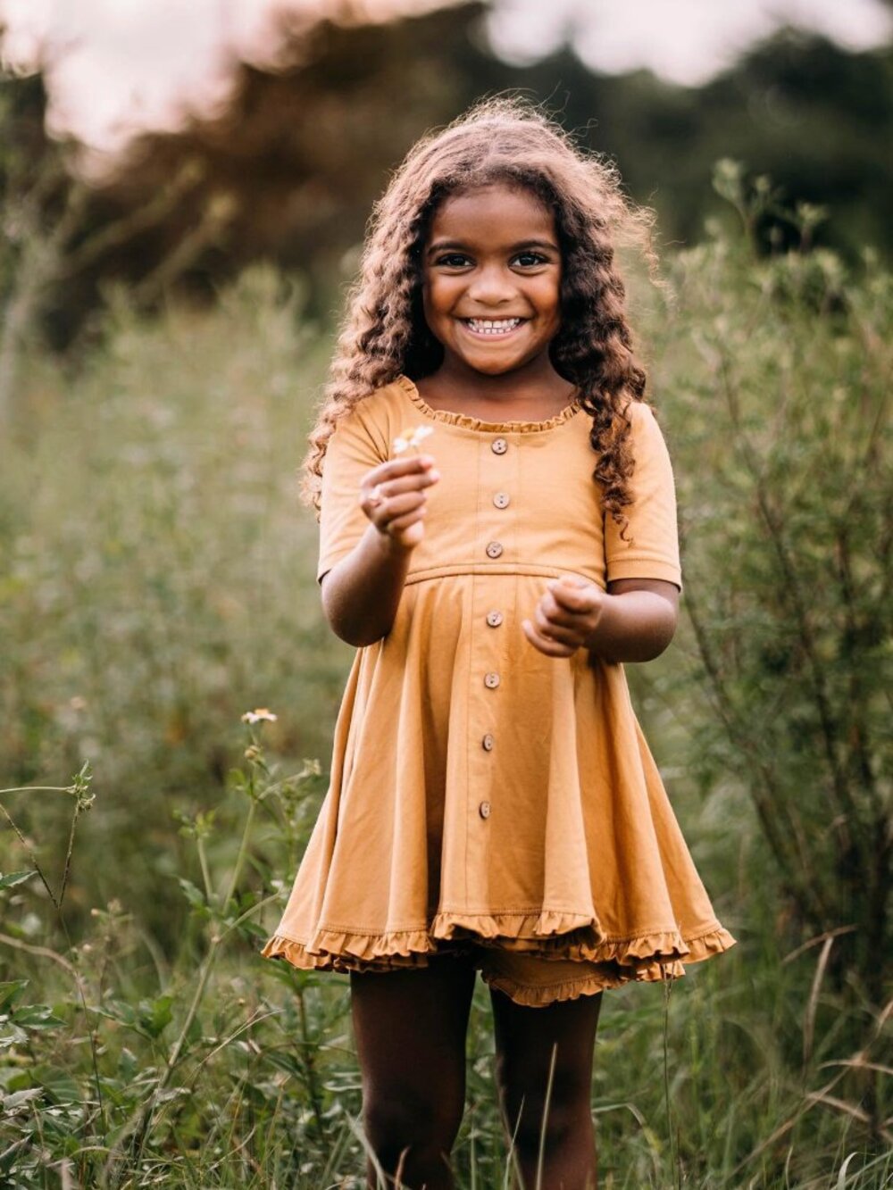 Omi Jo by Well Dressed Wolf Basics Library size 6y NWT in Warm Butterscotch